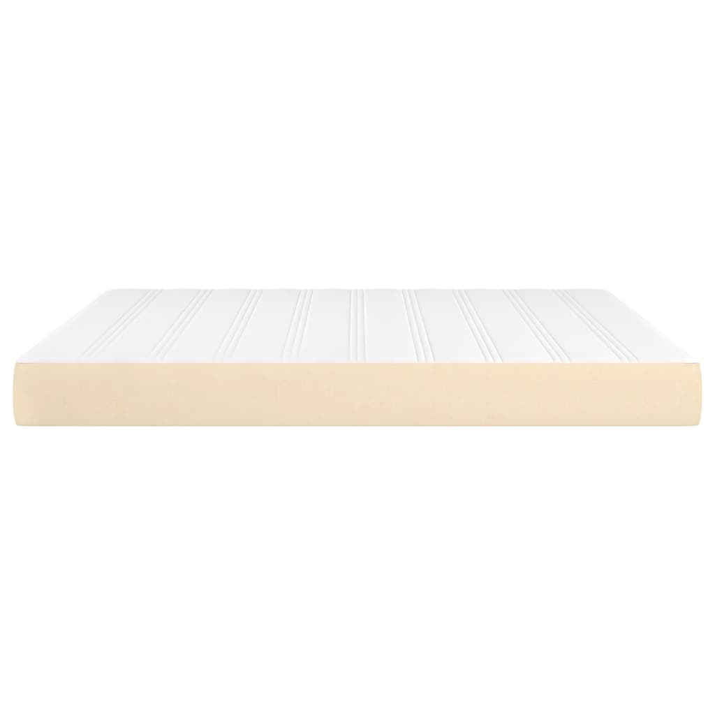 Matelas de lit à ressorts ensachés fermeté moyenne Crème 180x200x20 cm Tissu - XIOS