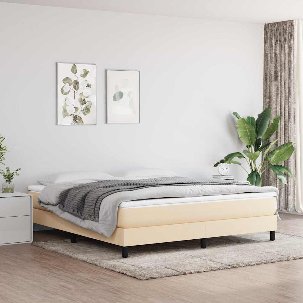 Matelas à ressorts ensachés mi-ferme Crème 180x200x20 cm