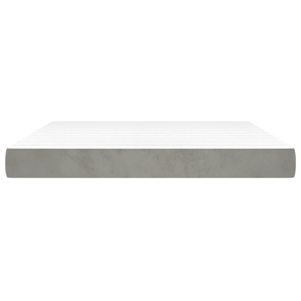Matelas de lit à ressorts ensachés Gris clair 180x200x20 cm - XIOS