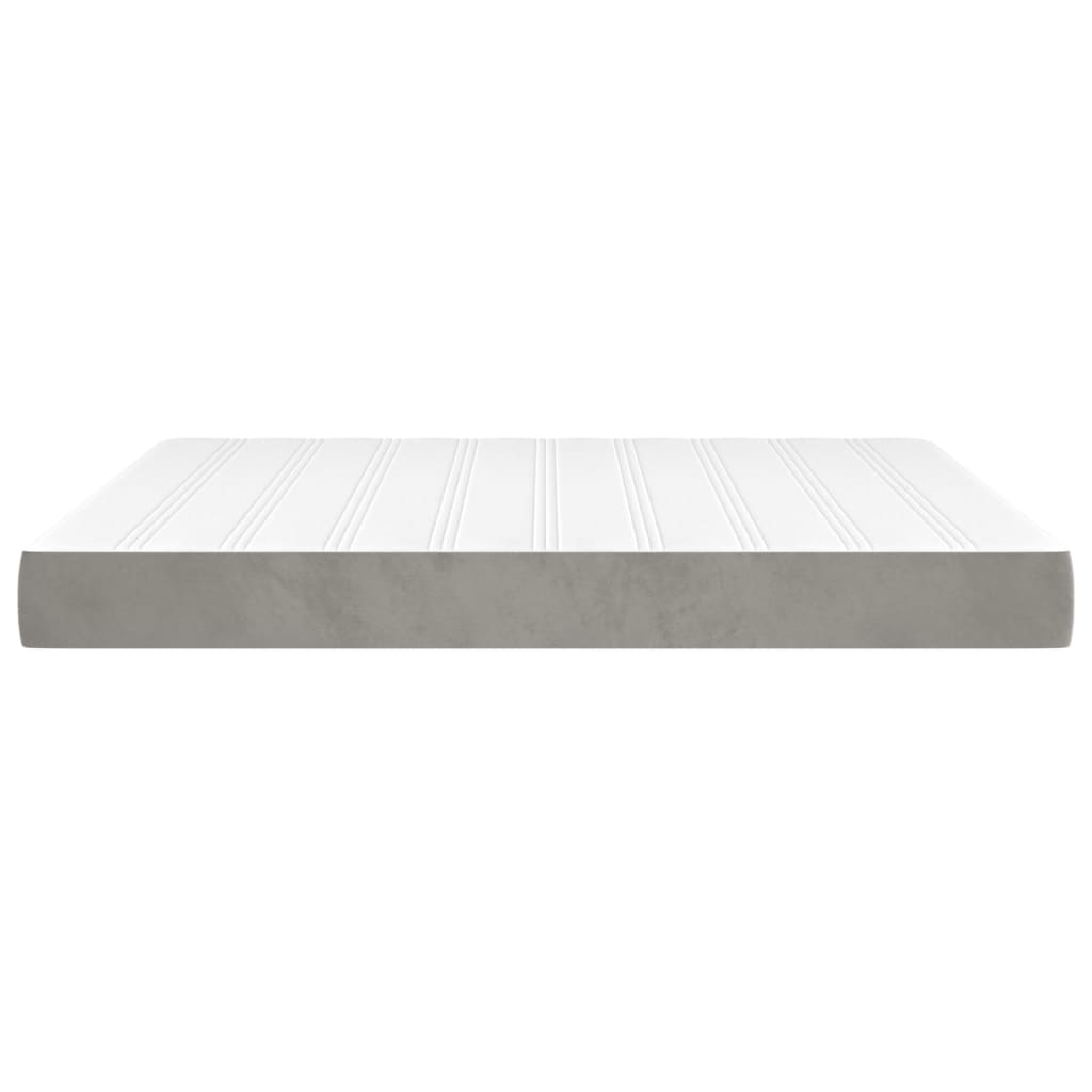 Matelas de lit à ressorts ensachés Gris clair 180x200x20 cm - XIOS