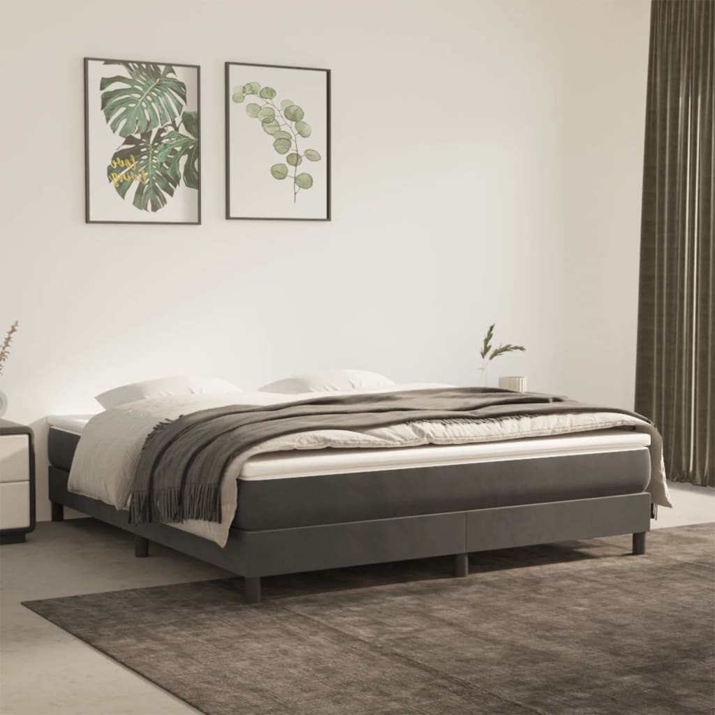 Matelas de lit à ressorts ensachés fermeté moyenne Gris foncé 180x200x20 cm - XIOS