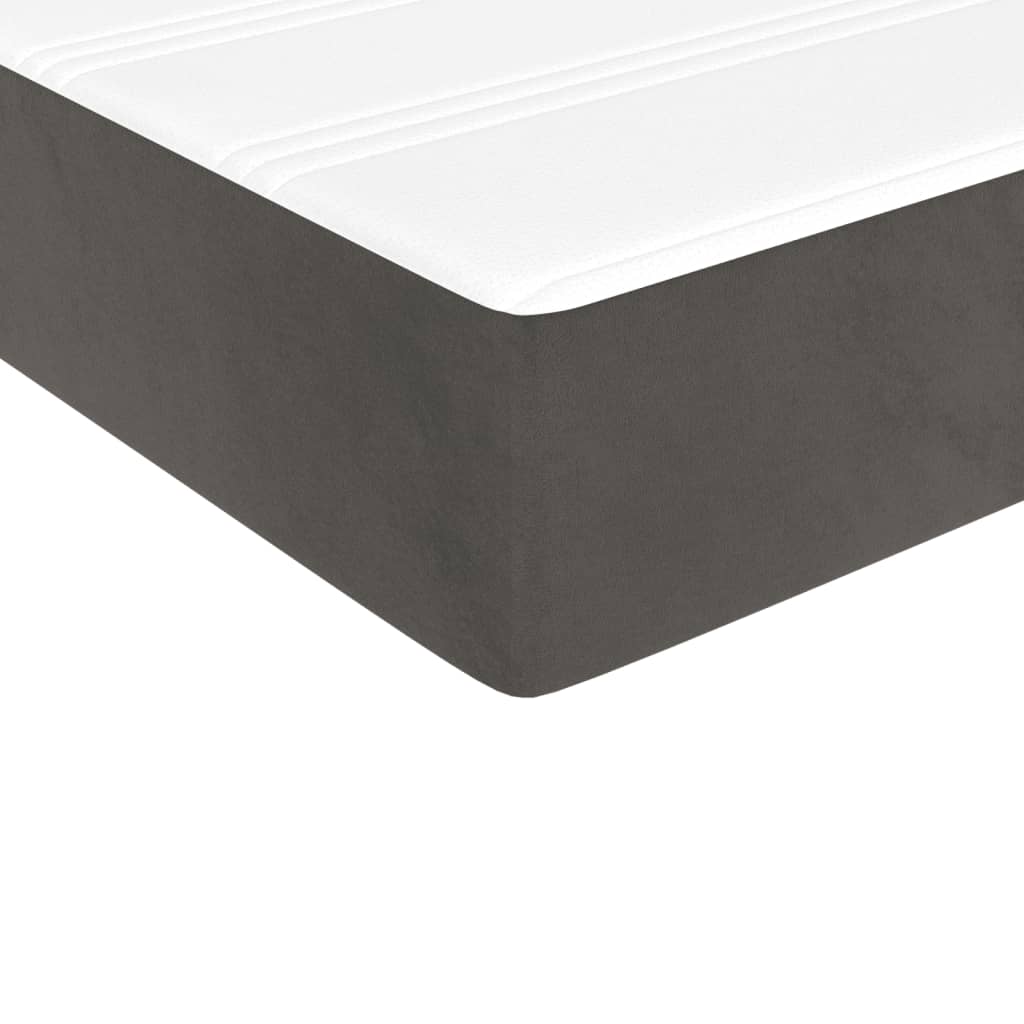Matelas de lit à ressorts ensachés fermeté moyenne 137x190x20 cm velours - XIOS