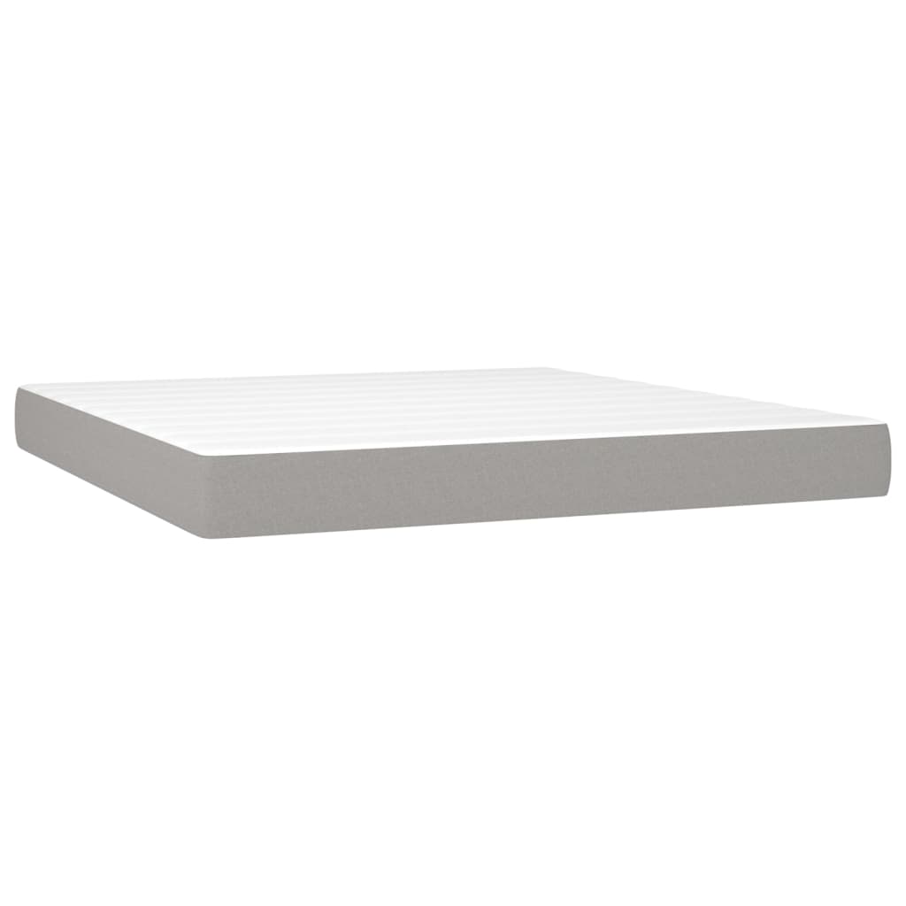 Matelas de lit à ressorts ensachés fermeté moyenne 152x203x20 cm tissu - XIOS