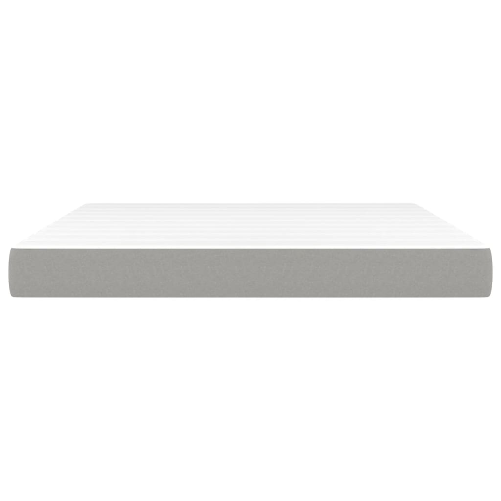 Matelas de lit à ressorts ensachés fermeté moyenne 152x203x20 cm tissu - XIOS
