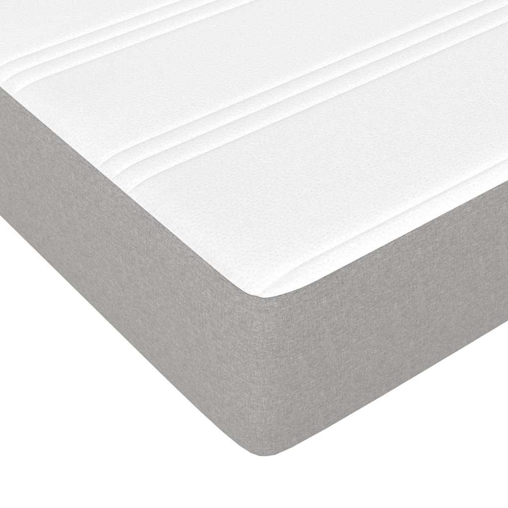 Matelas de lit à ressorts ensachés fermeté moyenne 152x203x20 cm tissu