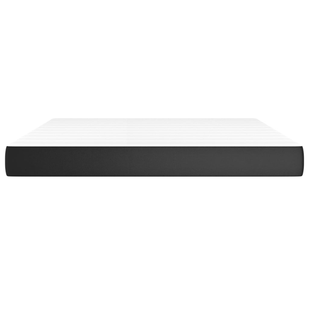 Matelas de lit à ressorts ensachés fermeté moyenne 152x203x20 cm similicuir - XIOS