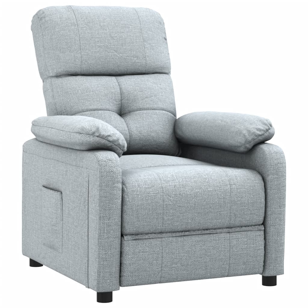 Fauteuil inclinable Gris clair Tissu - XIOS