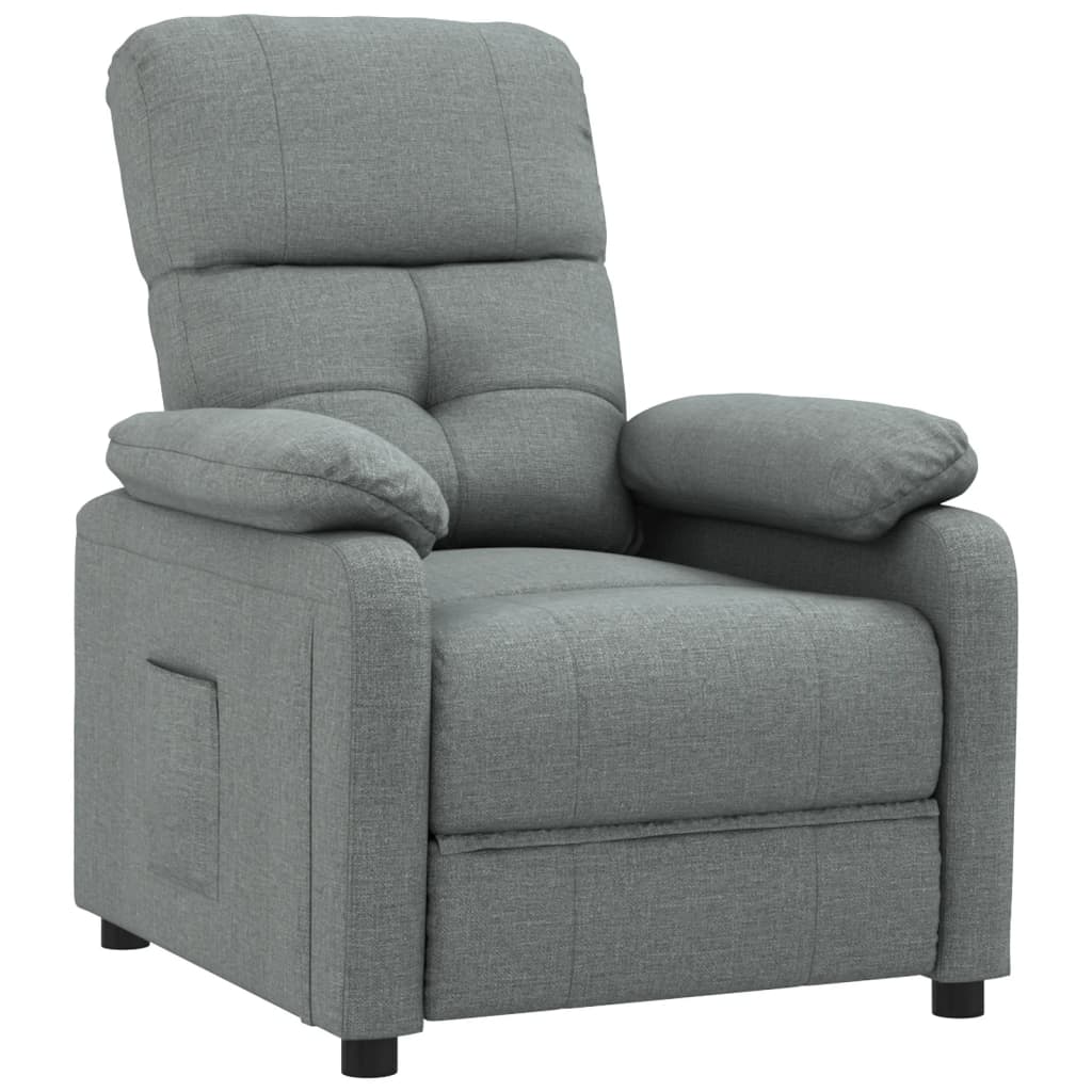 Fauteuil inclinable Gris foncé Tissu - XIOS