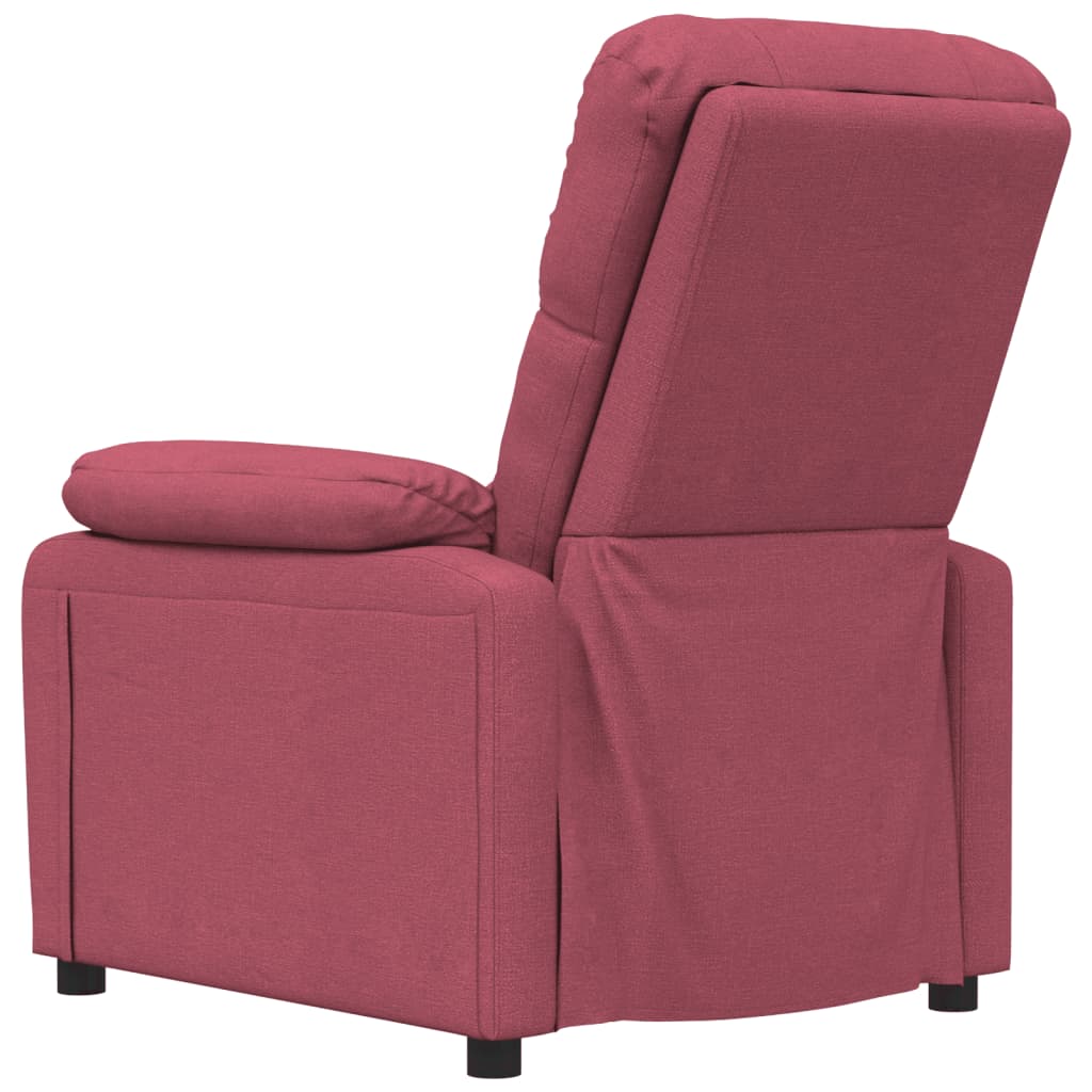 Fauteuil inclinable Rouge bordeaux Tissu - XIOS