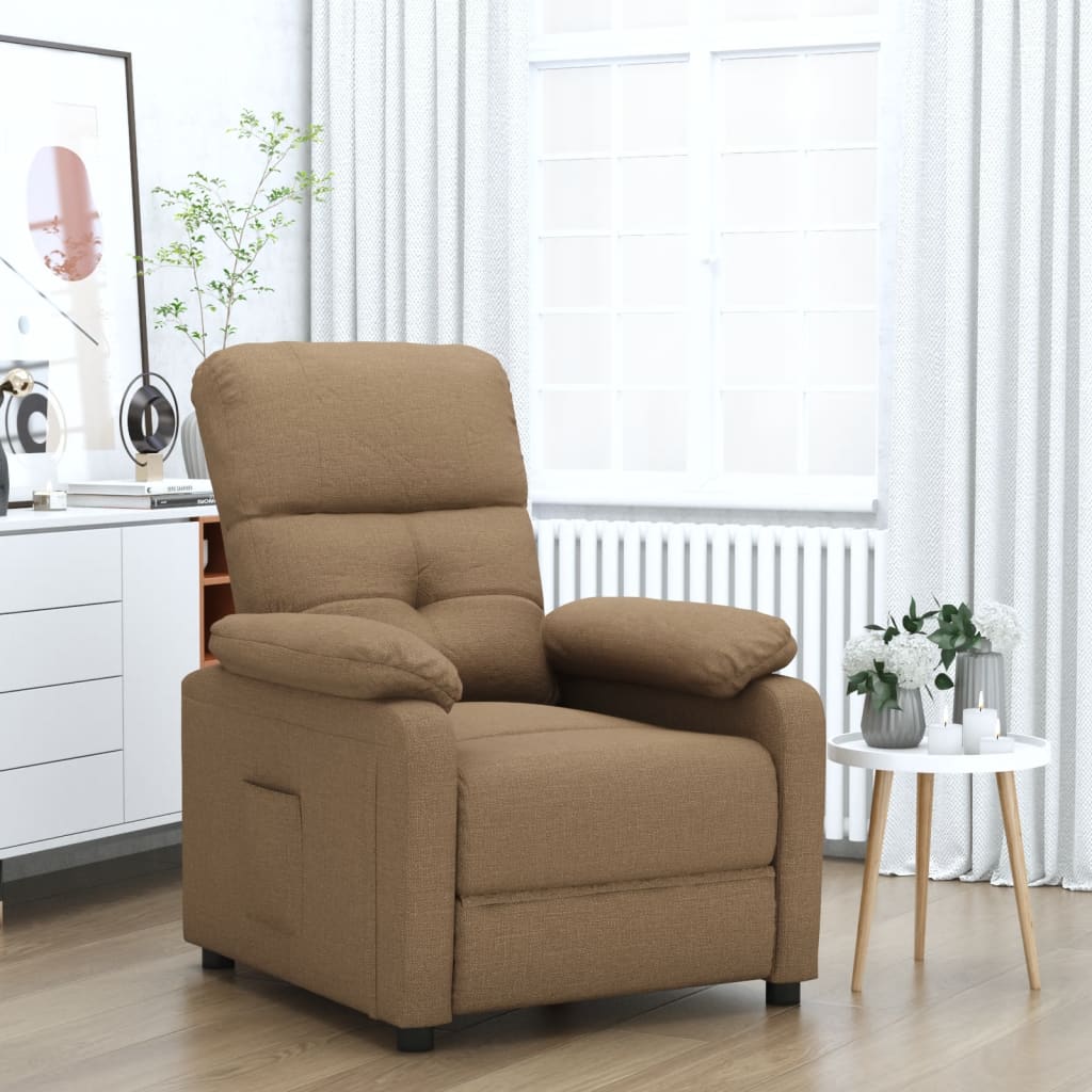 Fauteuil inclinable Marron Tissu - XIOS