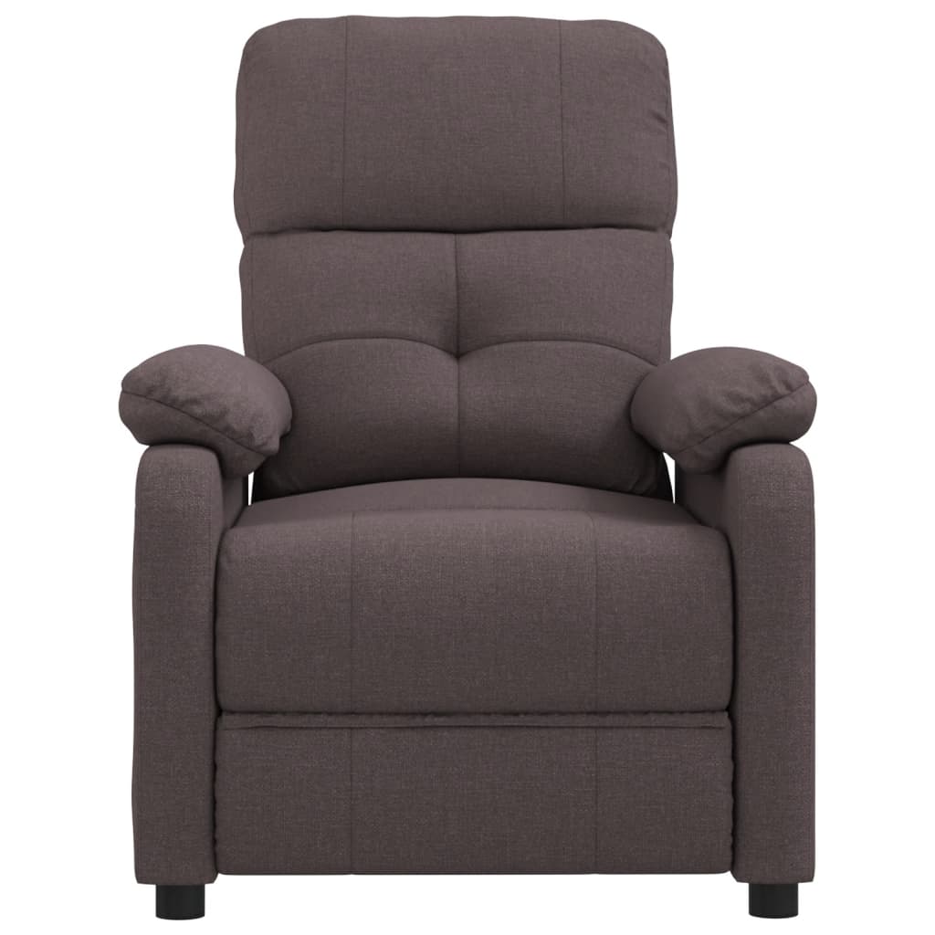 Fauteuil inclinable Marron foncé Tissu - XIOS