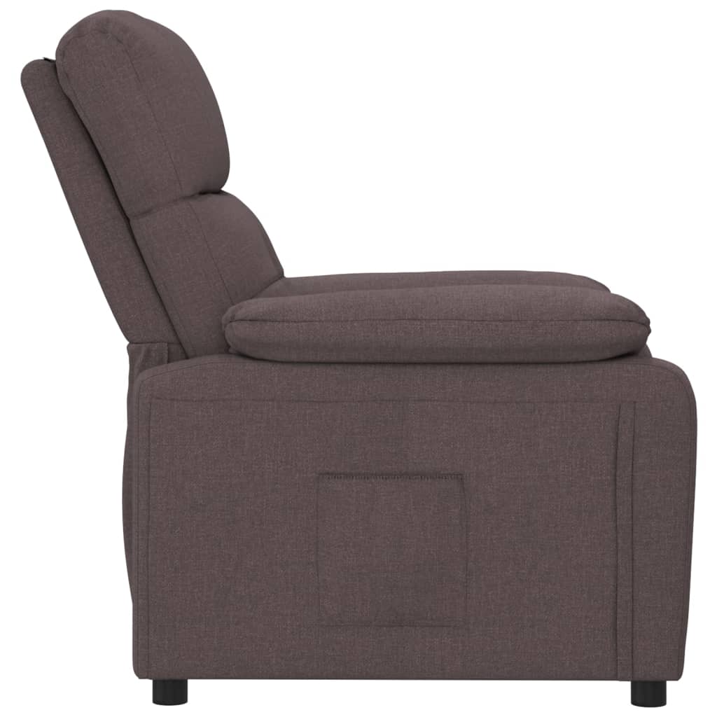 Fauteuil inclinable Marron foncé Tissu - XIOS
