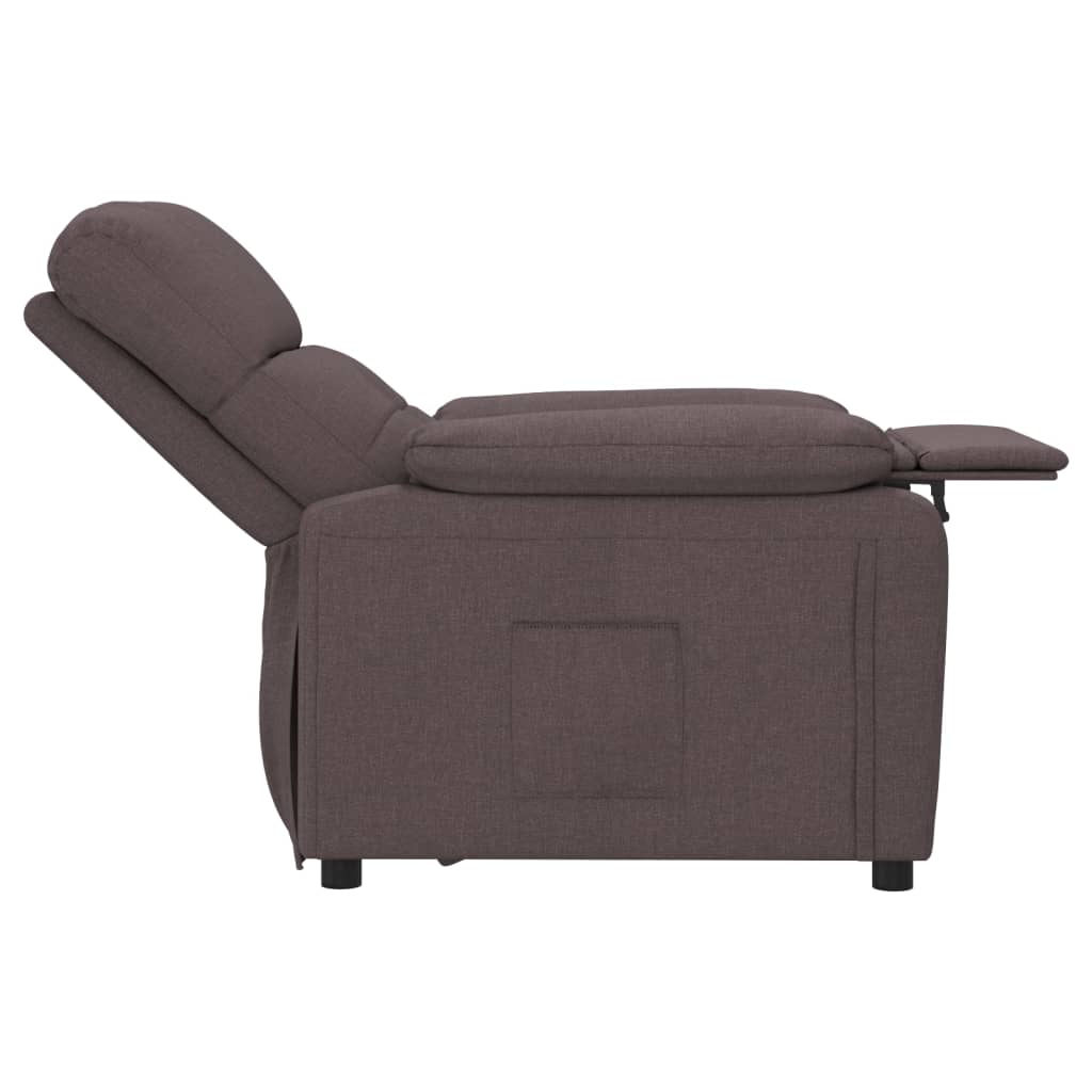 Fauteuil inclinable Marron foncé Tissu - XIOS