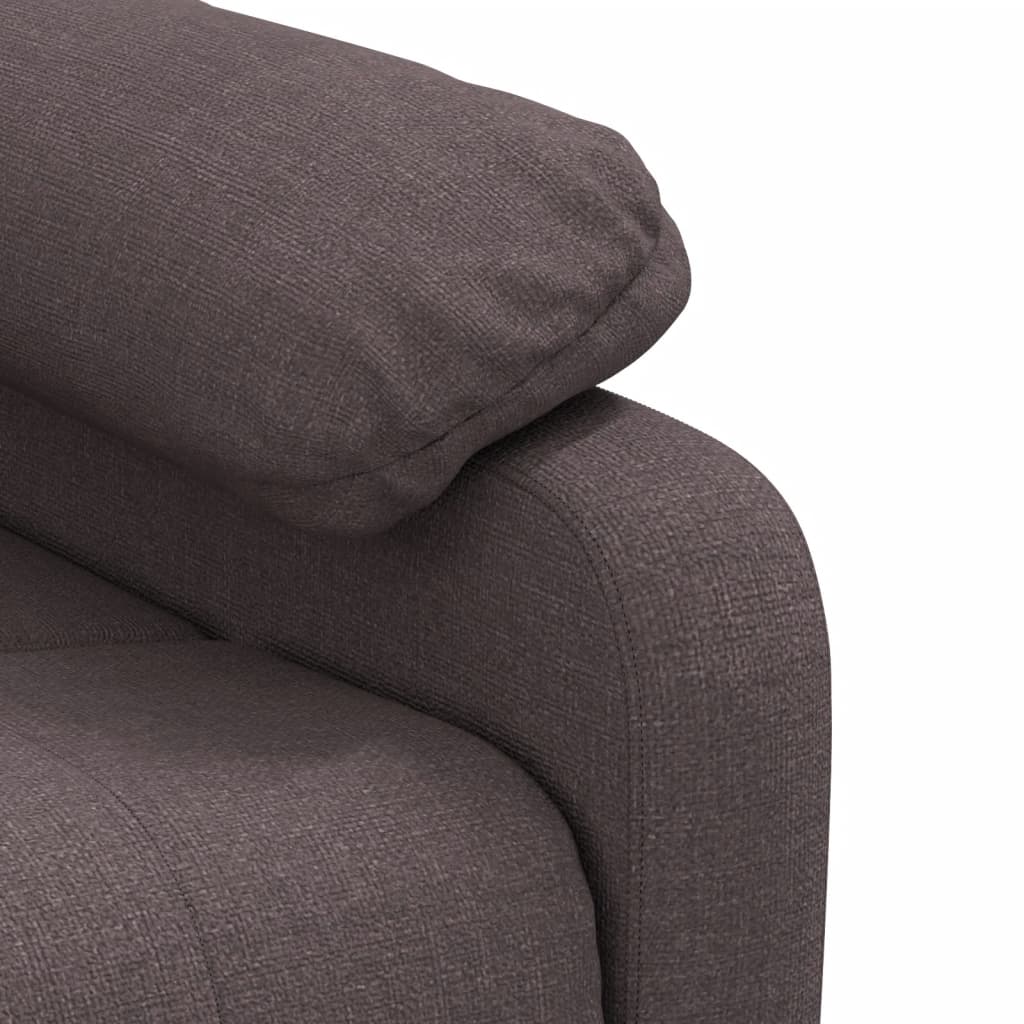 Fauteuil inclinable Marron foncé Tissu - XIOS