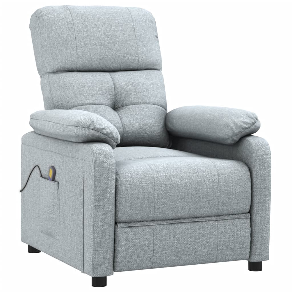 Fauteuil de massage Gris clair Tissu - XIOS