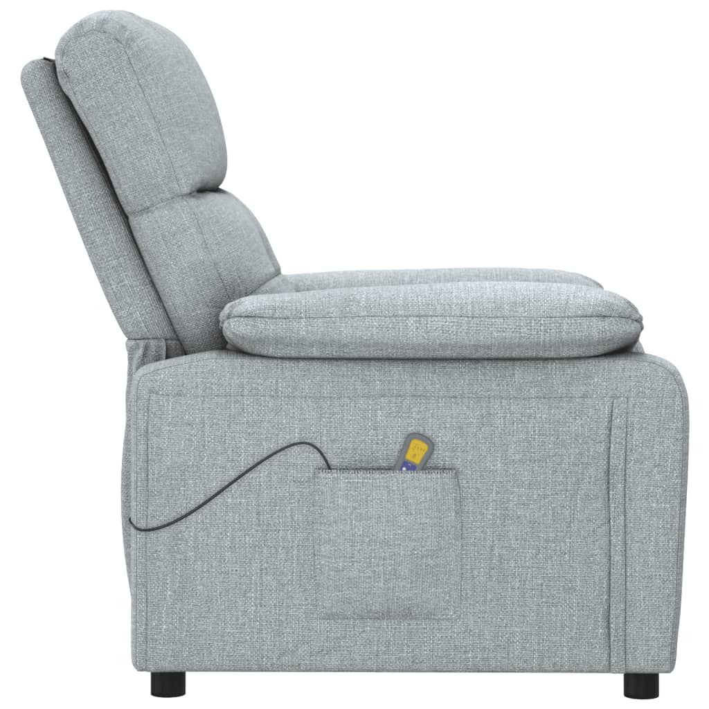 Fauteuil de massage Gris clair Tissu - XIOS