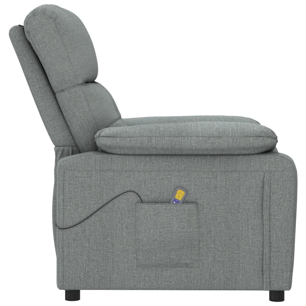 Fauteuil de massage Gris foncé Tissu - XIOS