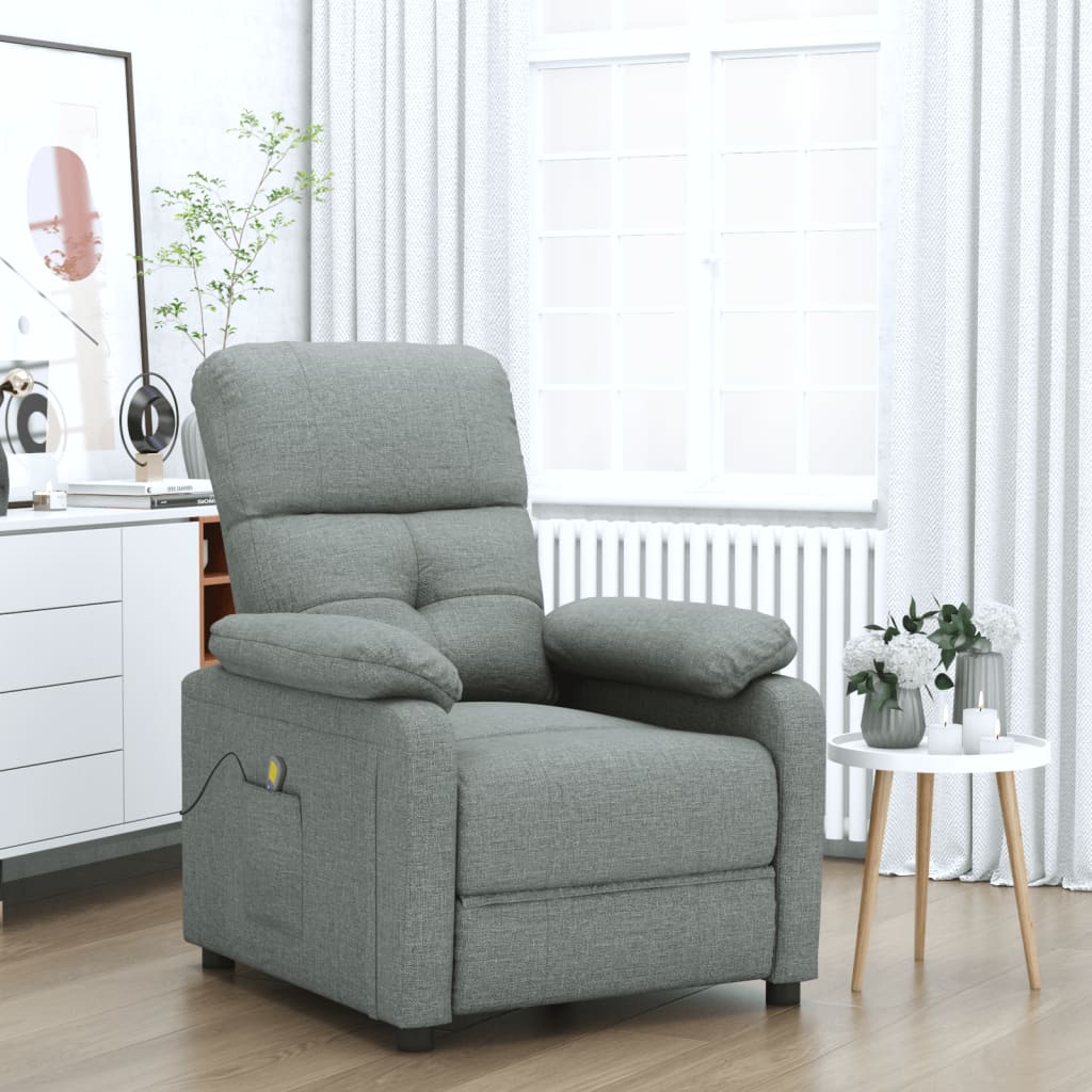 Fauteuil de massage Gris foncé Tissu - XIOS