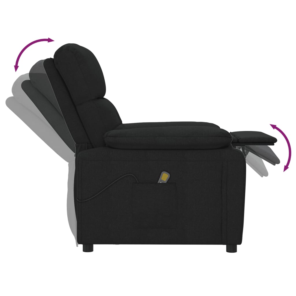 Fauteuil de massage Noir Tissu - XIOS