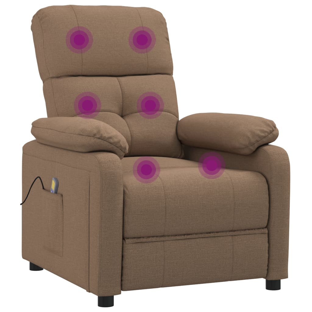 Fauteuil de massage Marron Tissu - XIOS