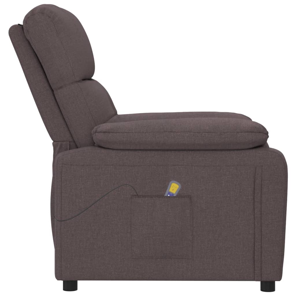 Fauteuil de massage Marron foncé Tissu - XIOS