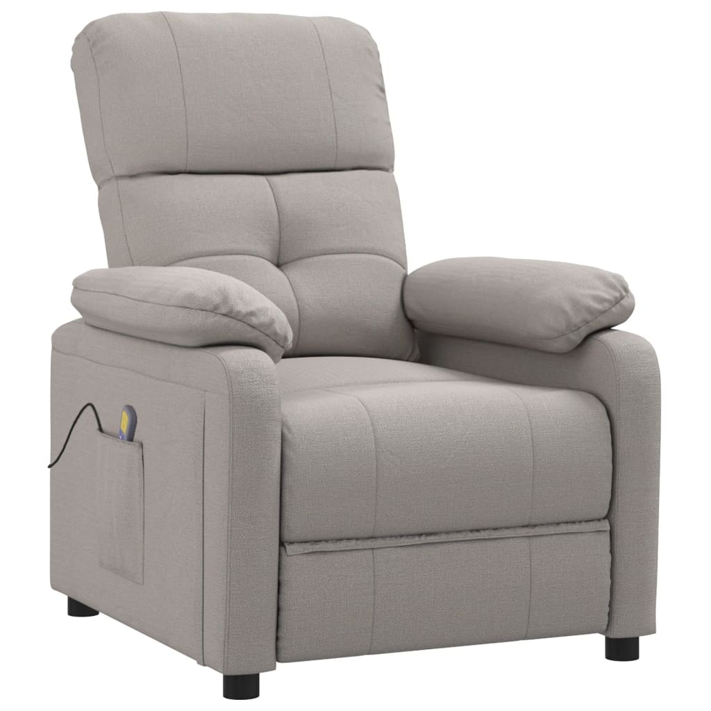 Fauteuil de massage Taupe Tissu