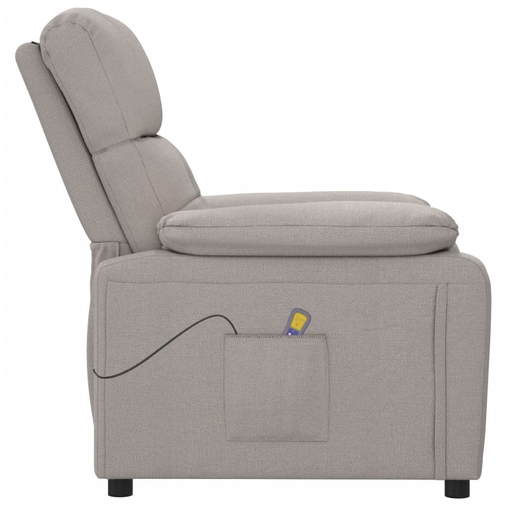 Fauteuil de massage Taupe Tissu