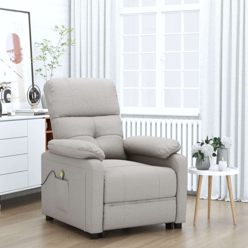 Fauteuil de massage Taupe Tissu - XIOS