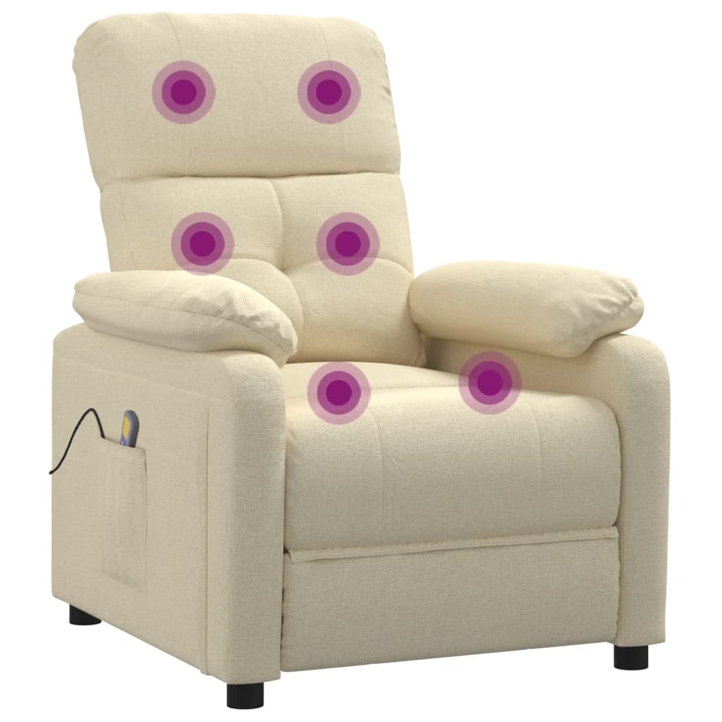 Fauteuil de massage Crème Tissu - XIOS