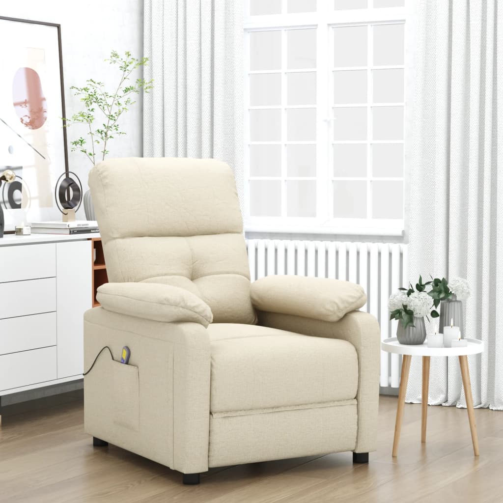 Fauteuil de massage Crème Tissu - XIOS
