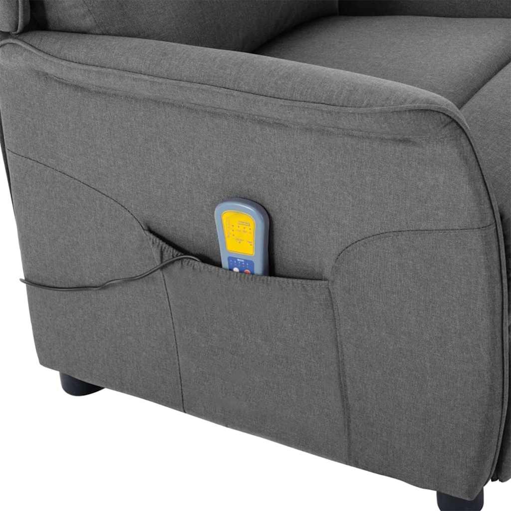 Chaise de massage Gris clair 93.5 x 67.5 x 101.5 cm tissu