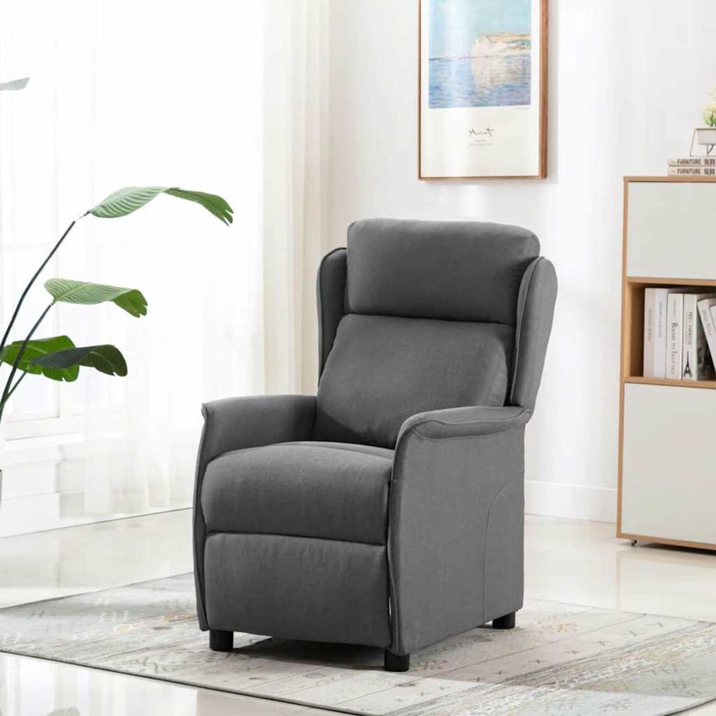 Chaise de massage Gris clair 93.5 x 67.5 x 101.5 cm tissu