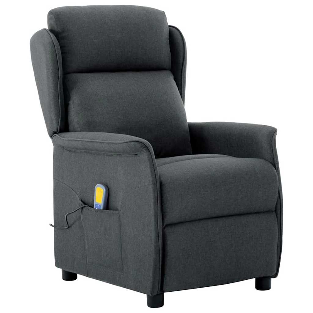Chaise de massage Gris foncé 93.5 x 67.5 x 101.5 cm tissu