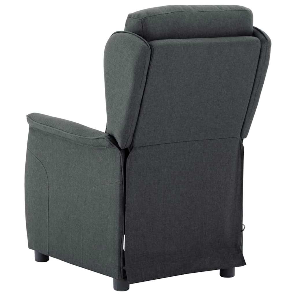 Chaise de massage Gris foncé 93.5 x 67.5 x 101.5 cm tissu