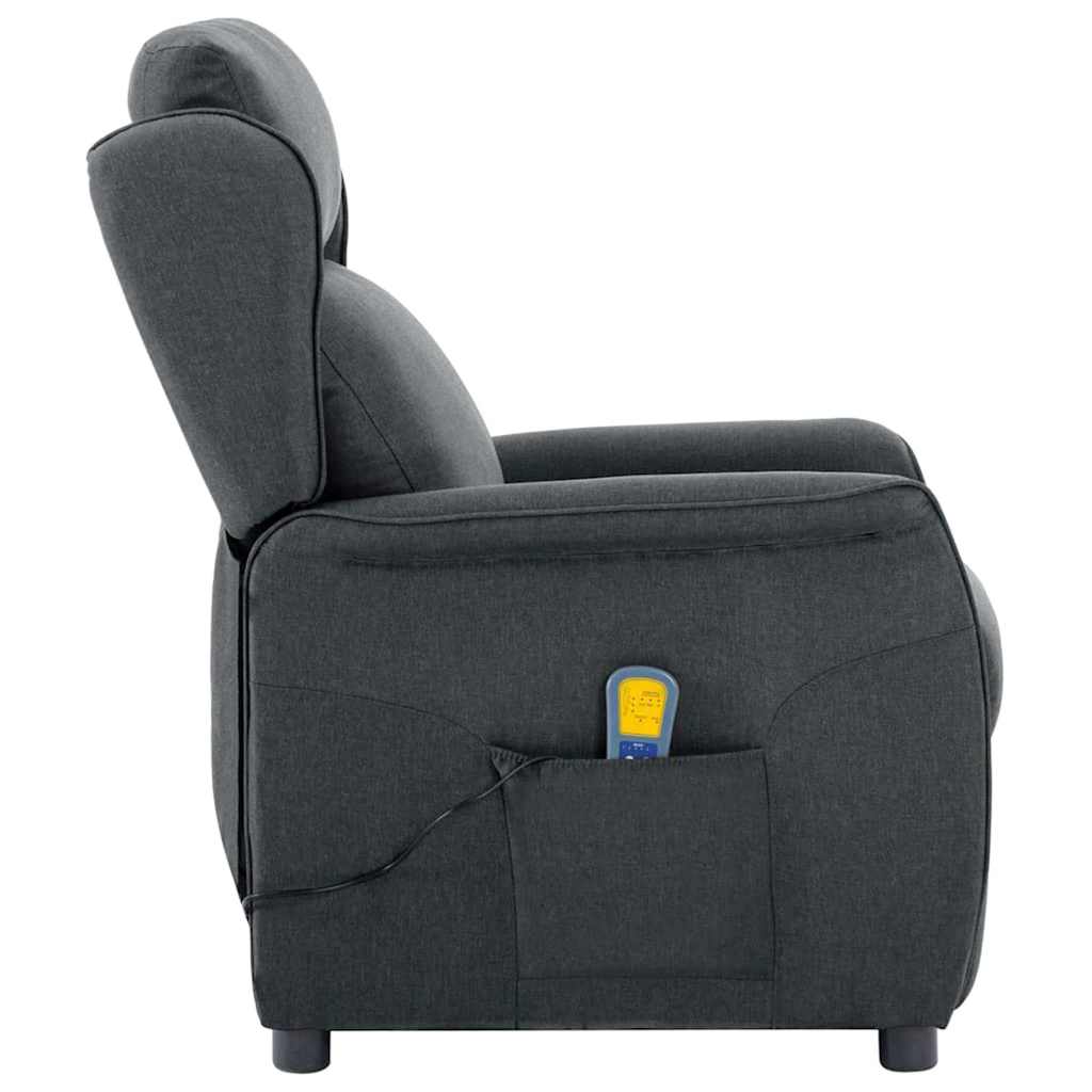 Chaise de massage Gris foncé 93.5 x 67.5 x 101.5 cm tissu