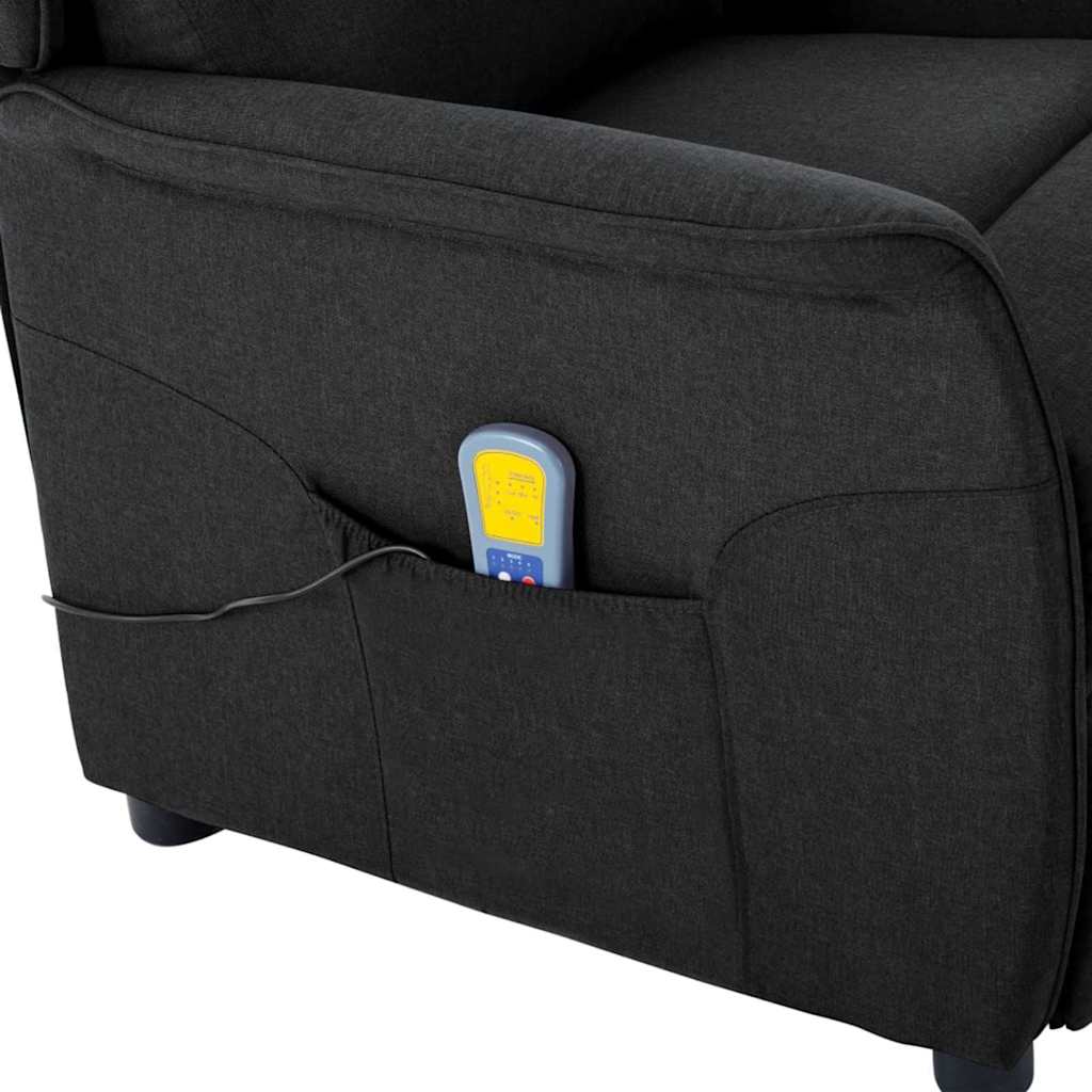 Chaise de massage Noir 93.5 x 67.5 x 101.5 cm tissu