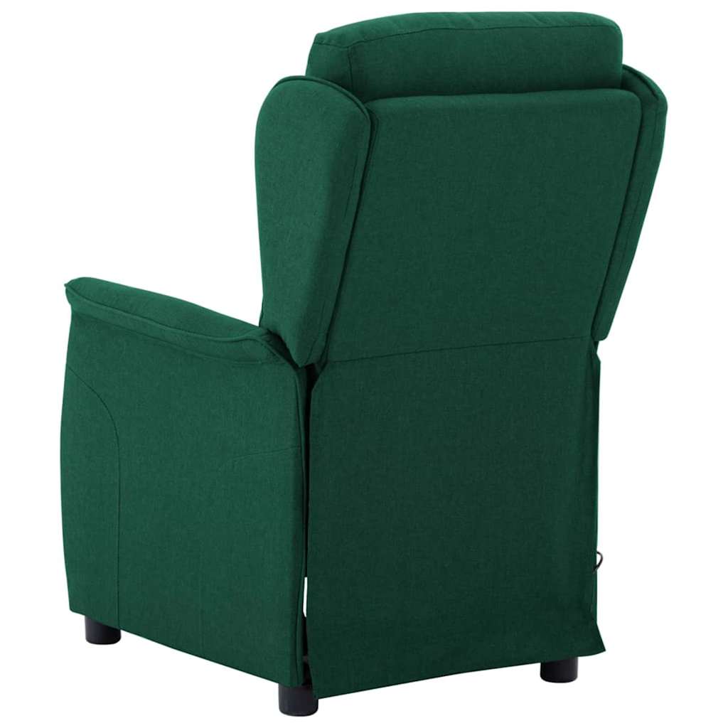 Chaise de massage Vert foncé 67.5 x 93.5 x 101.5 cm tissu - XIOS