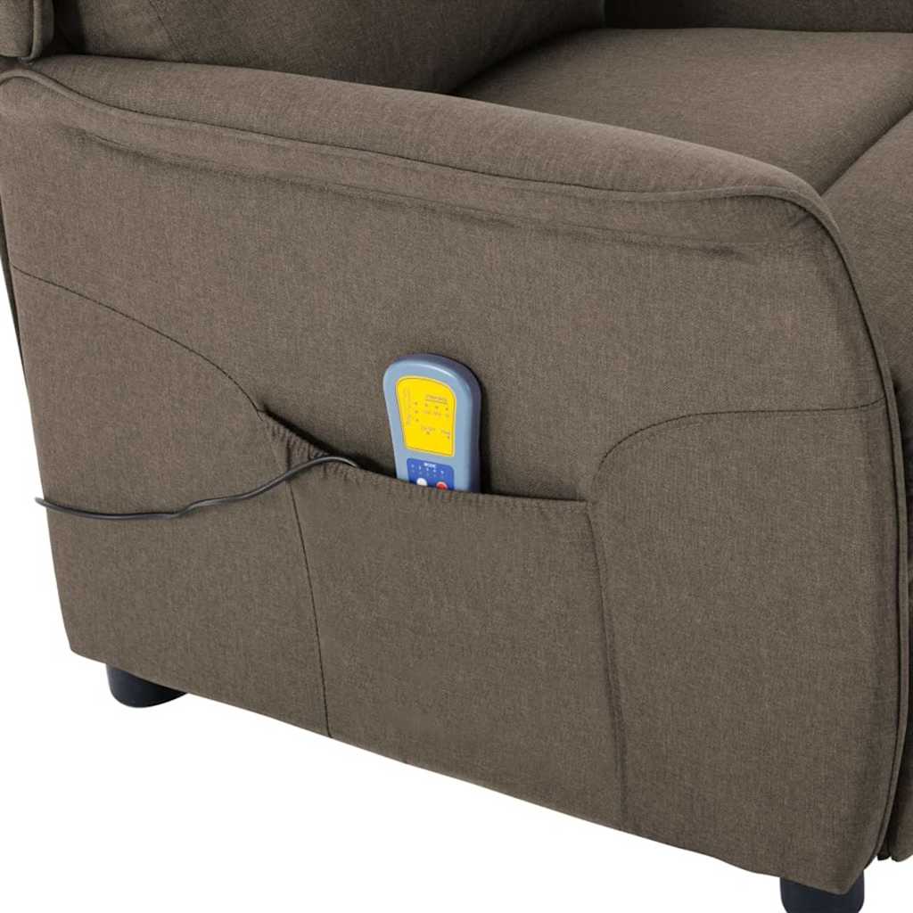 Chaise de massage Taupe 93.5 x 67.5 x 101.5 cm tissu