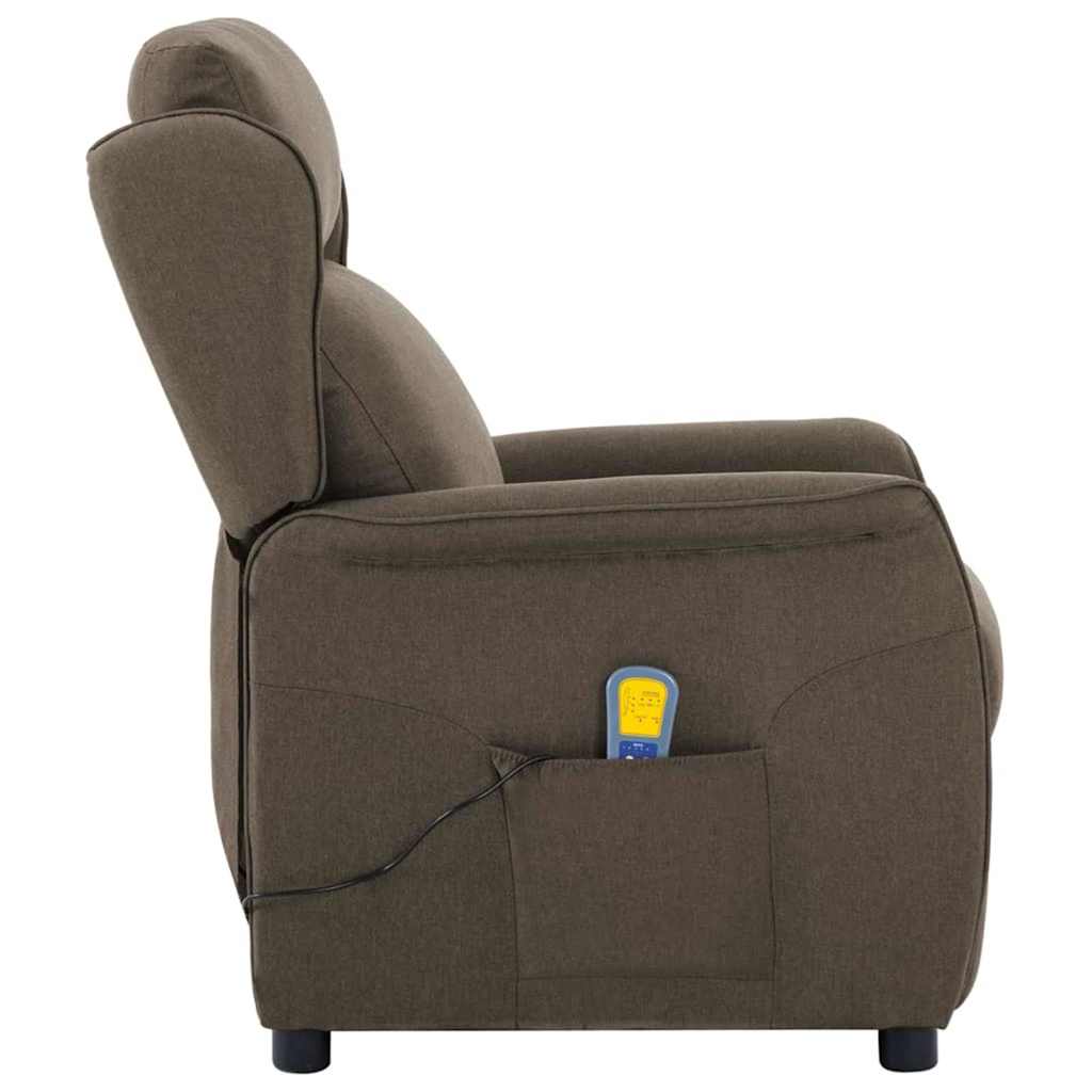 Chaise de massage Taupe 93.5 x 67.5 x 101.5 cm tissu