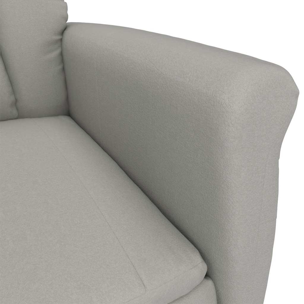 Fauteuil Relax Light Grey Gris clair 70.5 x 96.5 x 95 cm tissu - XIOS