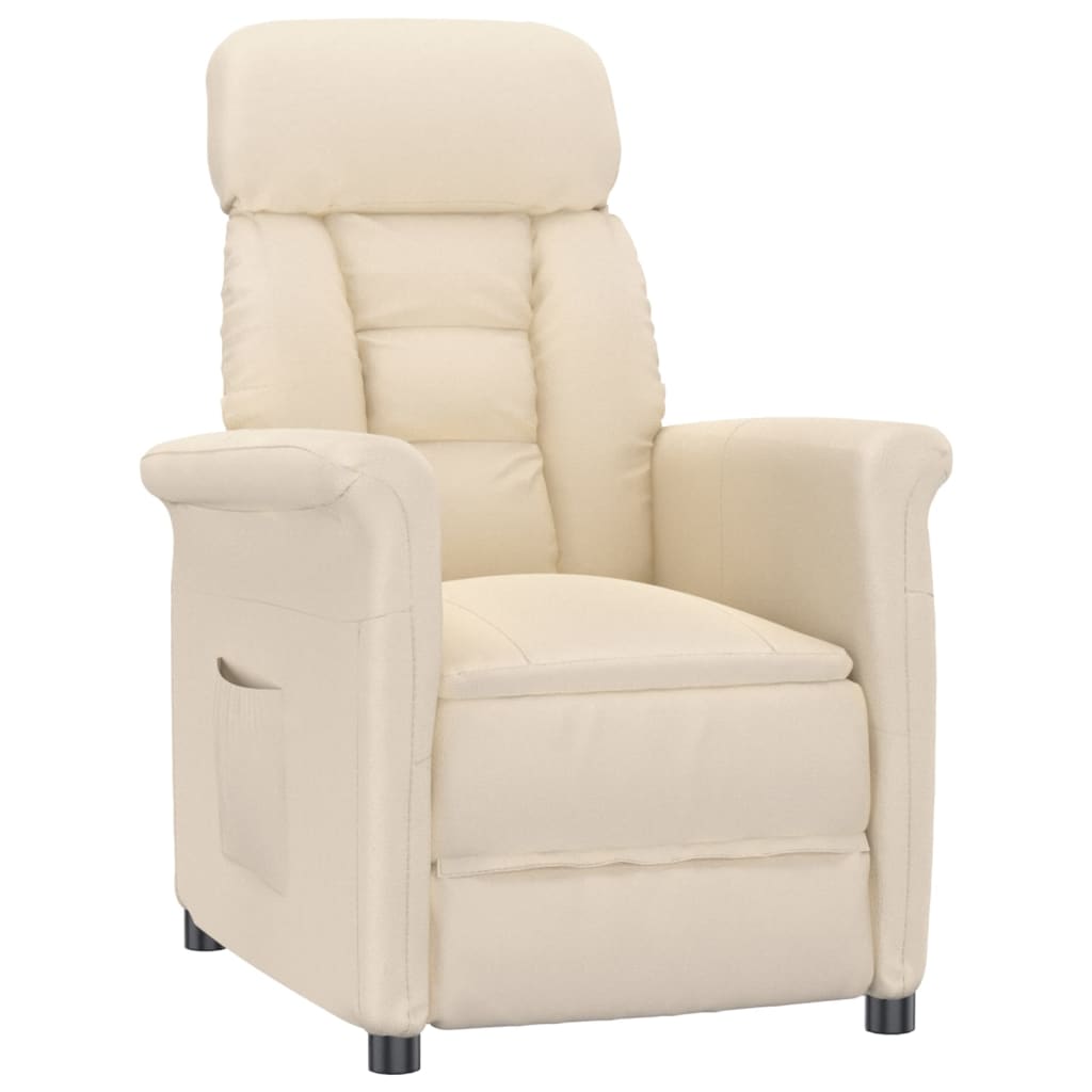 Fauteuil inclinable Beige Tissu microfibre - XIOS