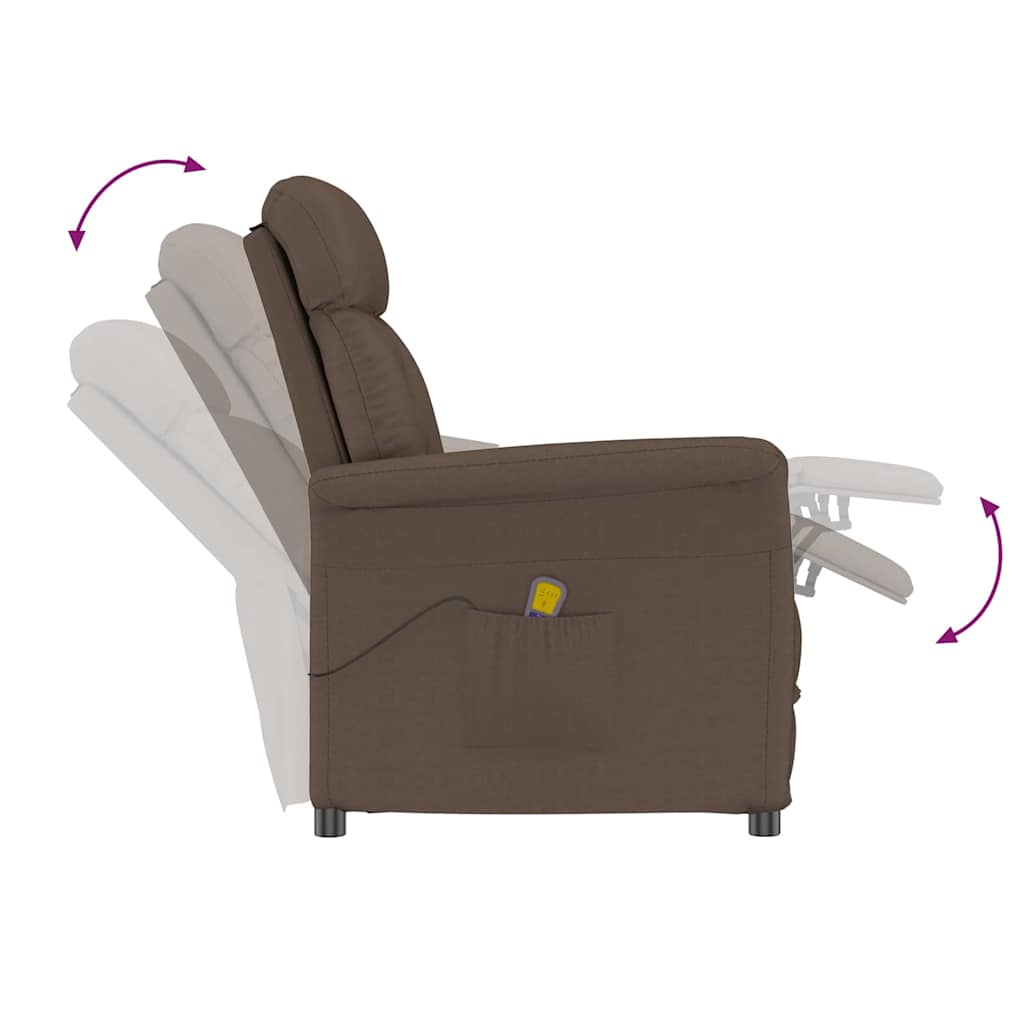 Chaise de massage Marron 70.5 x 96.5 x 95 cm Faux cuir - XIOS