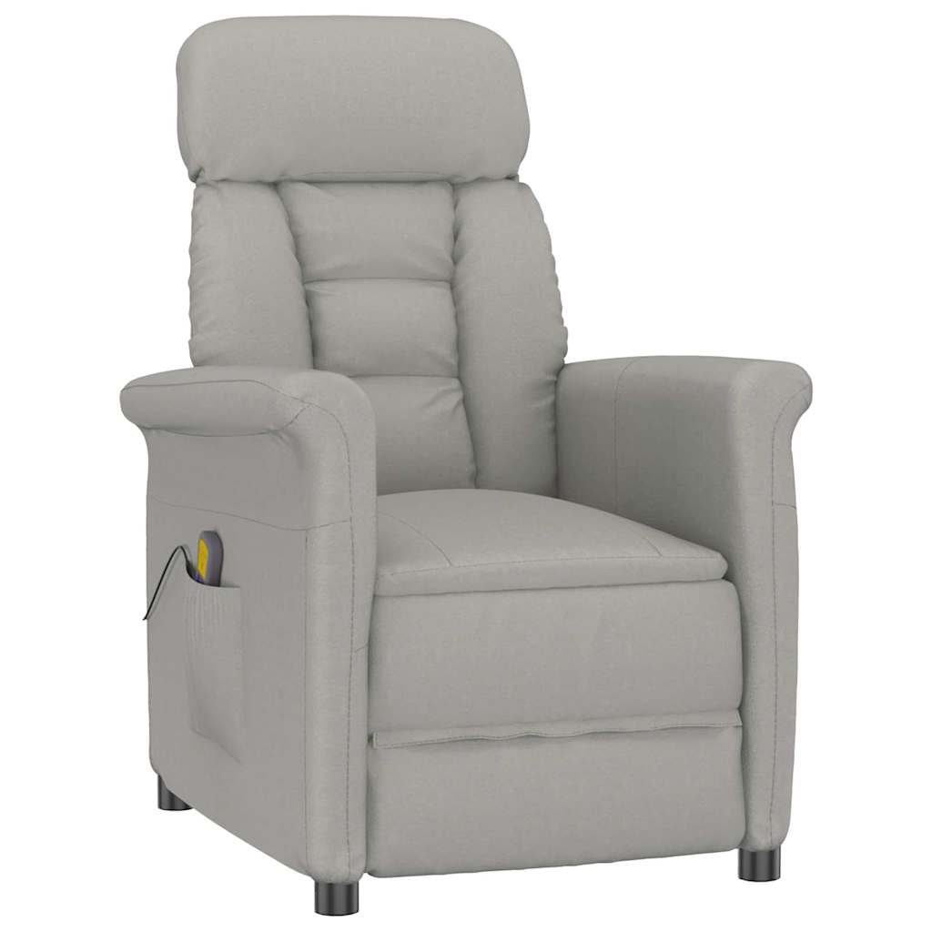 Chaise de massage Gris clair 96,5 x 70,5 x 95 cm Microfibre