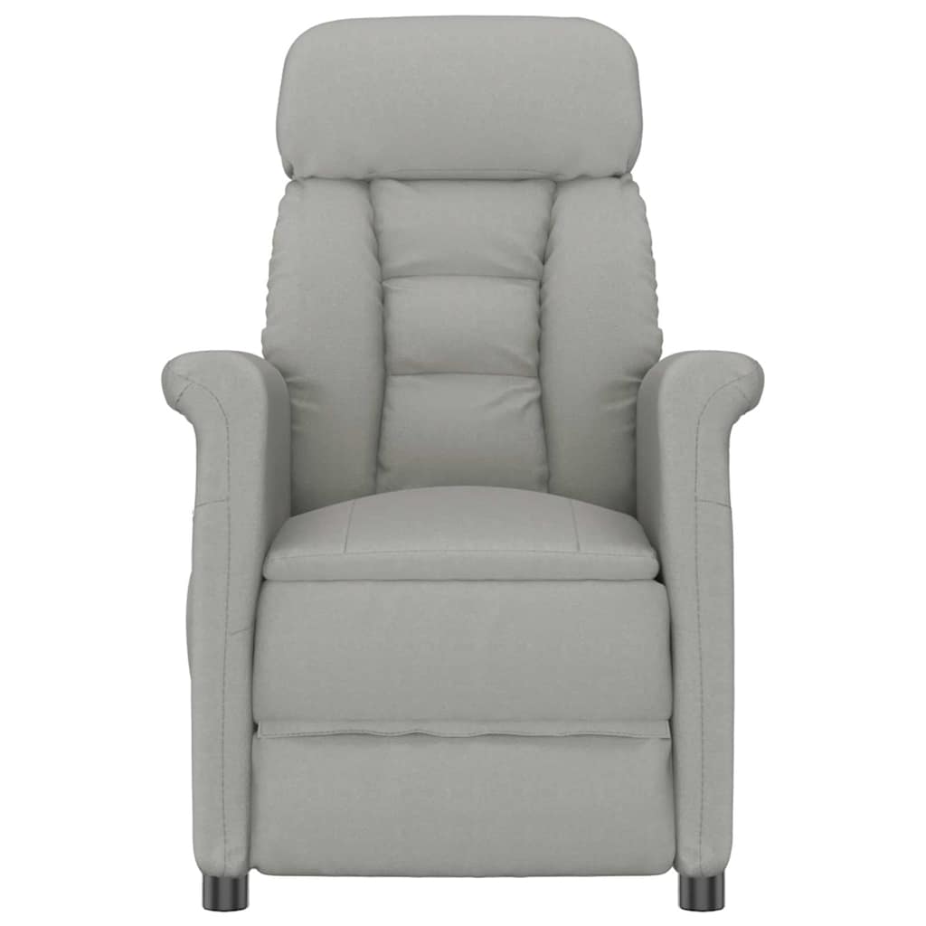 Chaise de massage Gris clair 96,5 x 70,5 x 95 cm Microfibre