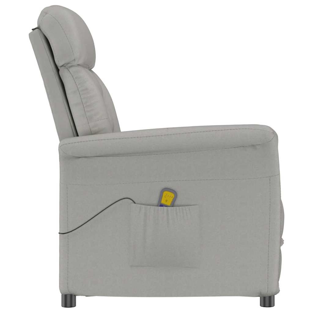 Chaise de massage Gris clair 96,5 x 70,5 x 95 cm Microfibre