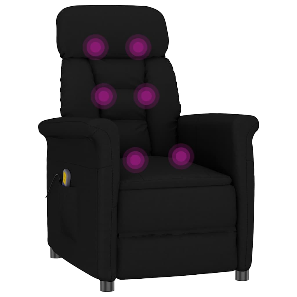 Chaise de massage Noir 96,5 x 70,5 x 95 cm Microfibre