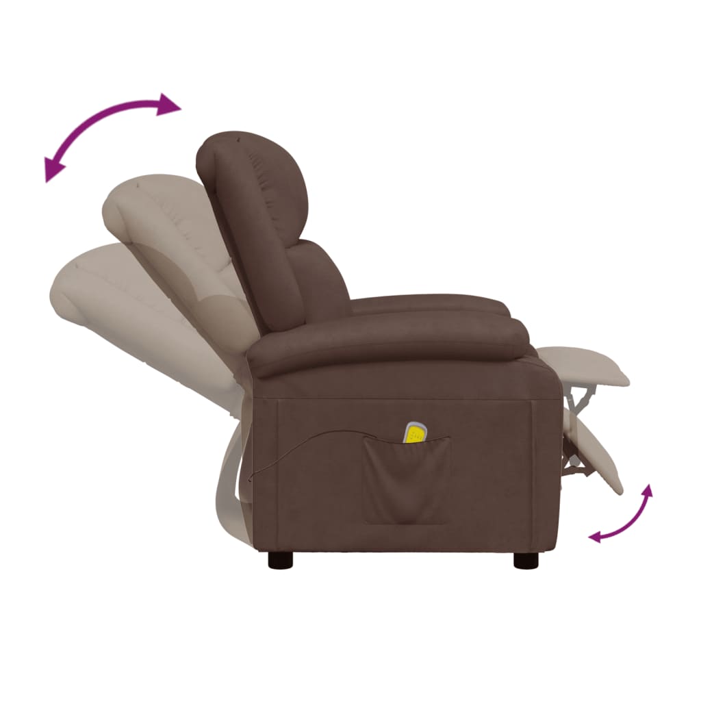 Fauteuil de massage Marron Similicuir - XIOS