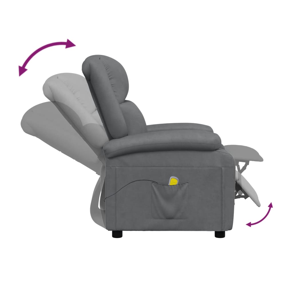 Fauteuil de massage Anthracite Similicuir - XIOS