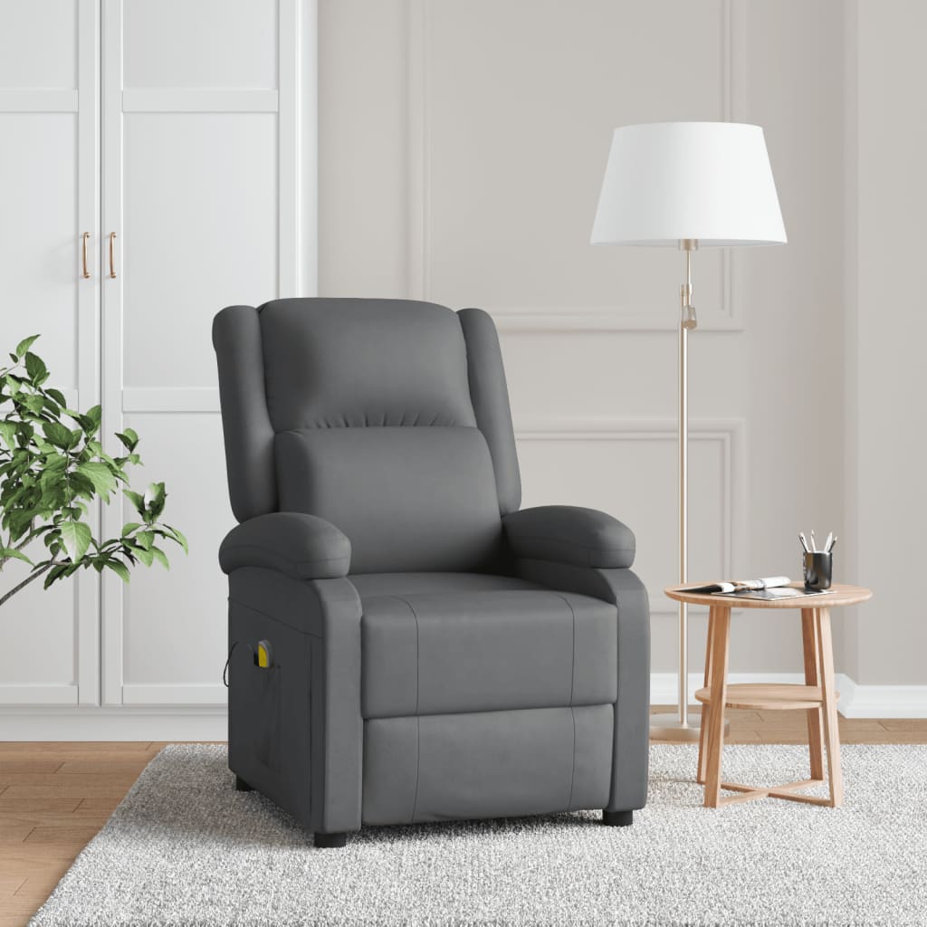 Fauteuil de massage Anthracite Similicuir - XIOS