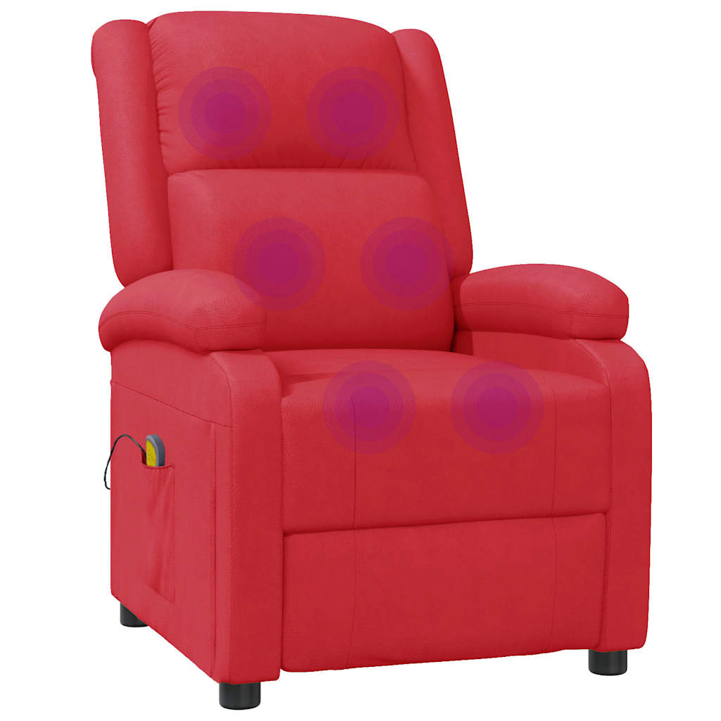 Fauteuil de massage Rouge Similicuir - XIOS